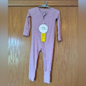 Little Sleepies Zippy Ribbed Pink (6-12 months)